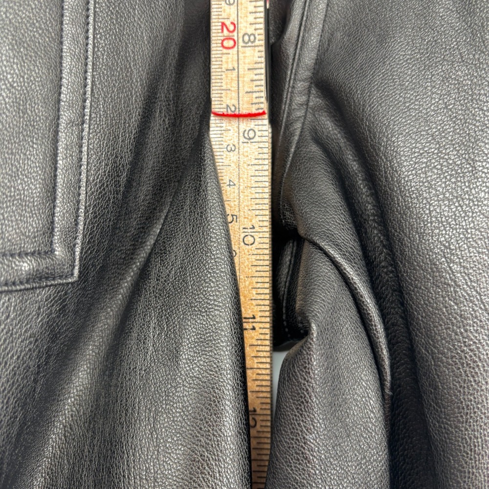 NWT Spanx Faux Leather Jogger Pants Skinny Leg Elastic Cuff High Rise Black XS - Picture 11 of 12